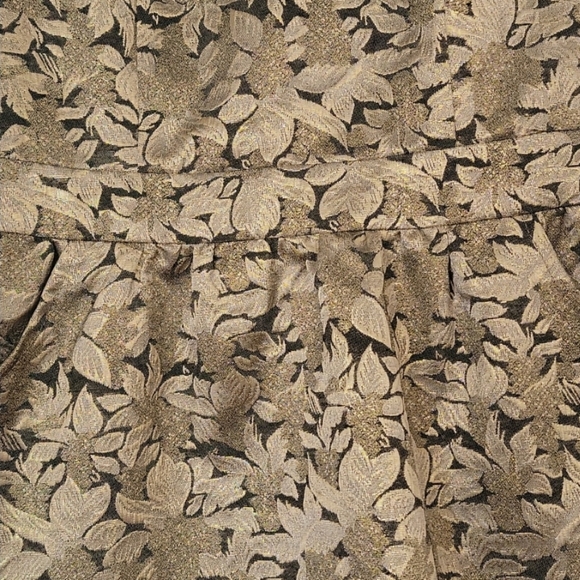 Under Skies Gold/Silver Jacquard Fit & Flare Dress - Picture 6 of 6